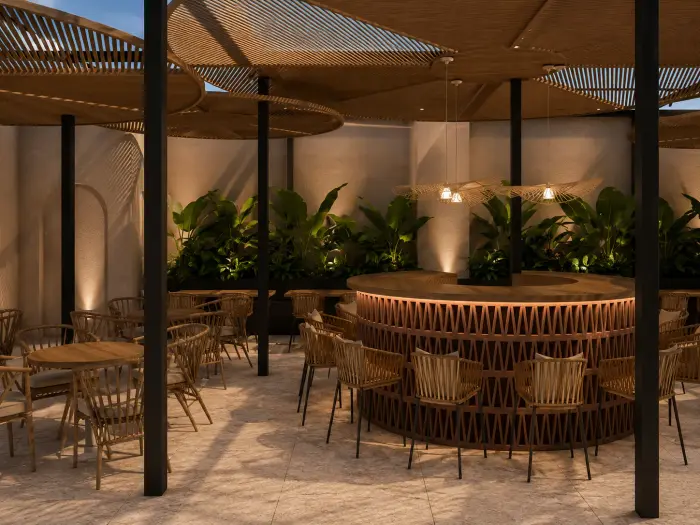 Padelito Rooftop, restaurante en club de pádel en Polanco